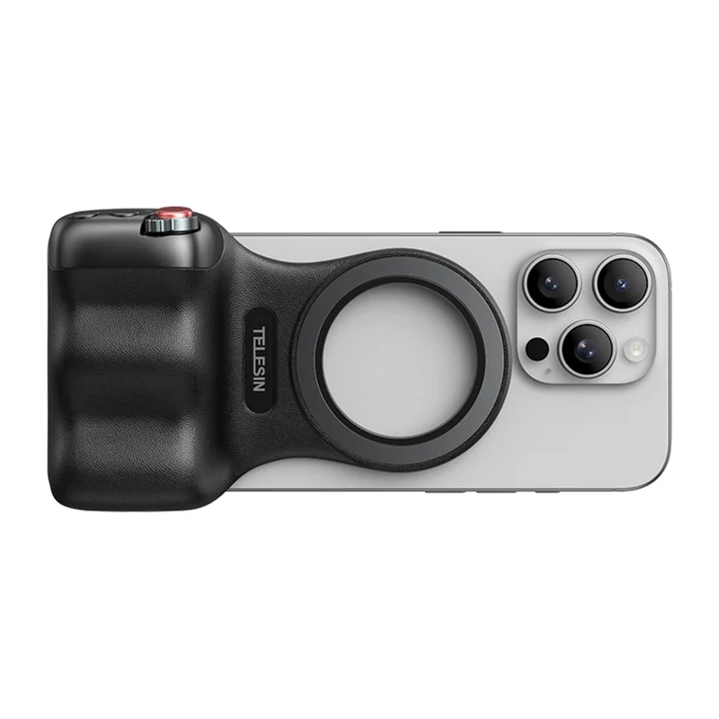 TELESIN suporte de mão magnético MagSafe com comando remoto Bluetooth para iPhone / P5-mp-001bk