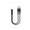 Deltaco GAM-190 headset gaming couro proteico cabo 3,5 mm preto