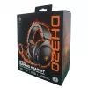 Deltaco GAM-190 headset gaming couro proteico cabo 3,5 mm preto