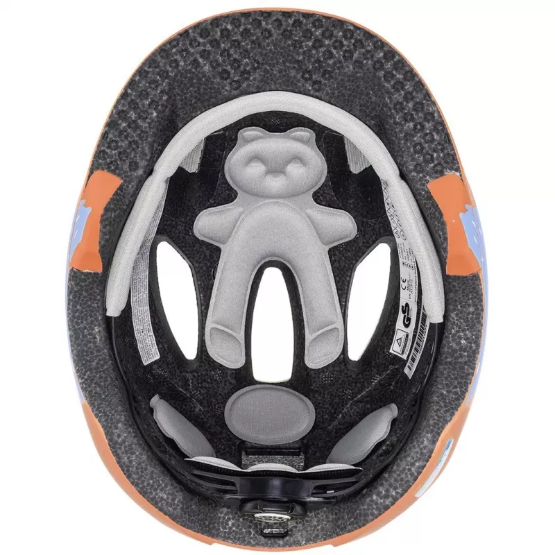 Capacete de bicicleta para criança UVEX Oyo Style – tamanho 50–54 cm, cor Monster Papaya (mate)