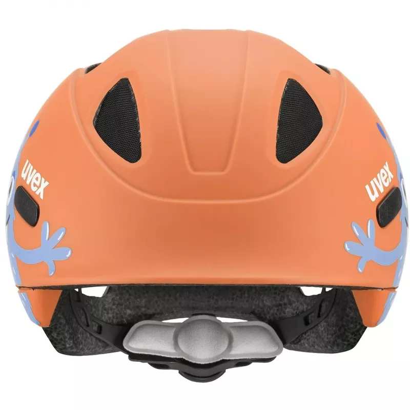 Capacete de bicicleta para criança UVEX Oyo Style – tamanho 50–54 cm, cor Monster Papaya (mate)
