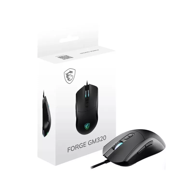 Rato gaming MSI Forge GM320 preto USB - Rato - Ótico
