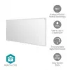 Nedis SmartLife HTIP700WTW painel de aquecimento infravermelho, 700 W, branco