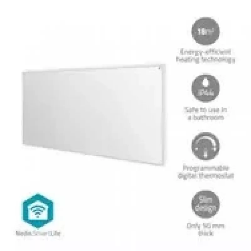 Nedis SmartLife HTIP700WTW painel de aquecimento infravermelho, 700 W, branco