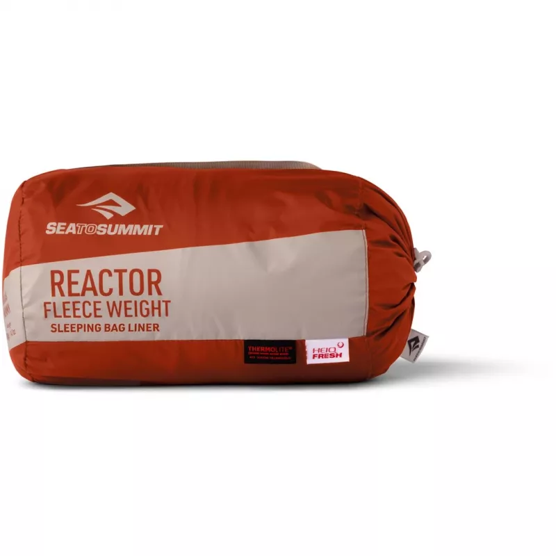 Sea to Summit Reactor Fleeceweight Liner Long forro saco-cama, picante red