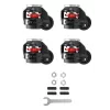 Rodas giratórias com travão Oplite para R8 Cockpit