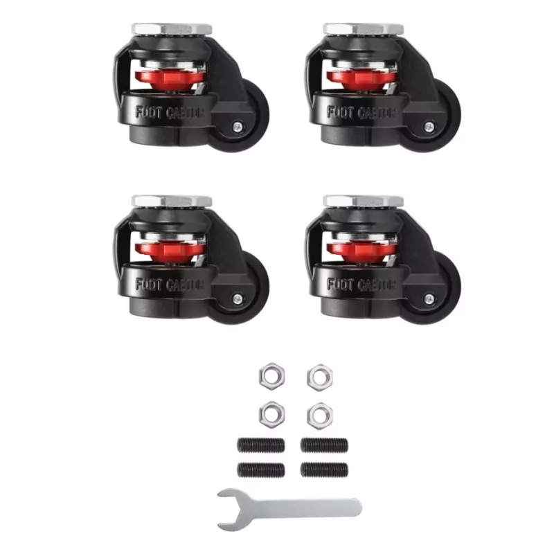 Rodas giratórias com travão Oplite para R8 Cockpit