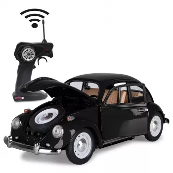 Jamara VW Beetle RC Diecast 1:18 preto 27 MHz – carro RC elétrico telecomandado