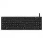 MediaRange teclado higiénico com fio, QWERTZ, IP68, 1,5m, preto