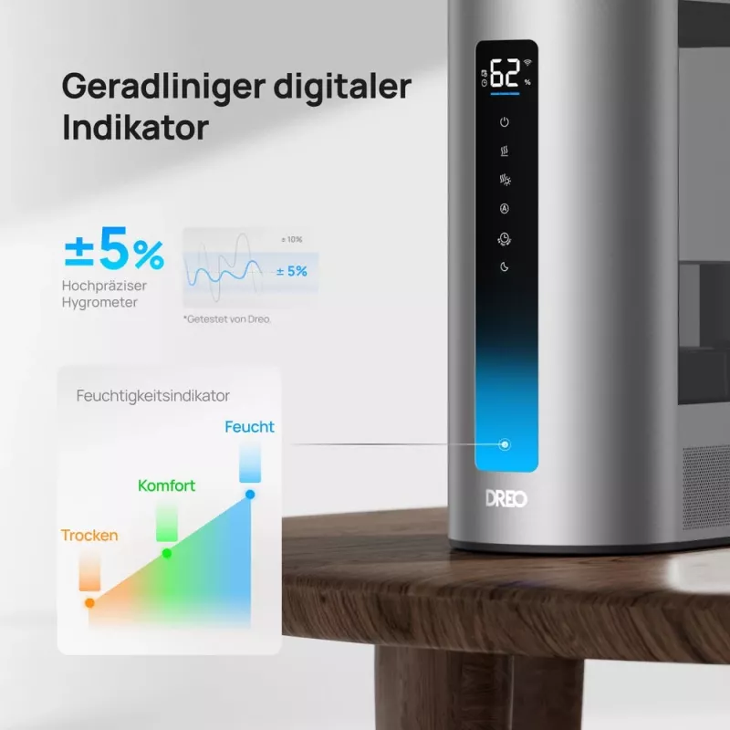 Dreo - humidificador 813S, 6L, 48h, 813 - Smart