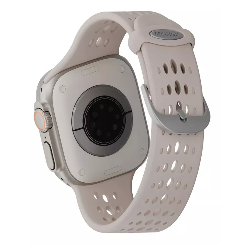 Decoded Silicone Ares O Band – pulseira de silicone para Apple Watch 44/46/49 mm (ton)