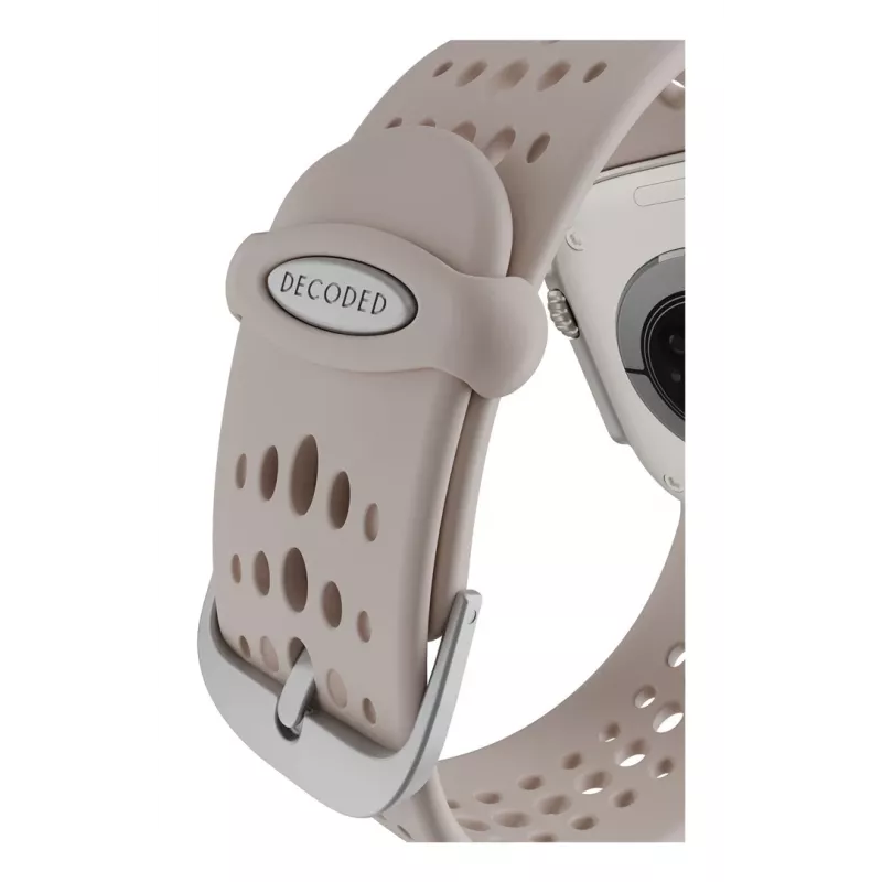 Decoded Silicone Ares O Band – pulseira de silicone para Apple Watch 44/46/49 mm (ton)