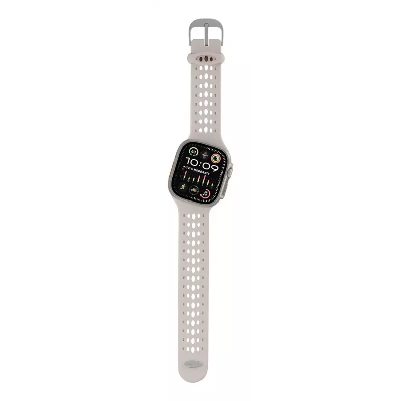 Decoded Silicone Ares O Band – pulseira de silicone para Apple Watch 44/46/49 mm (ton)