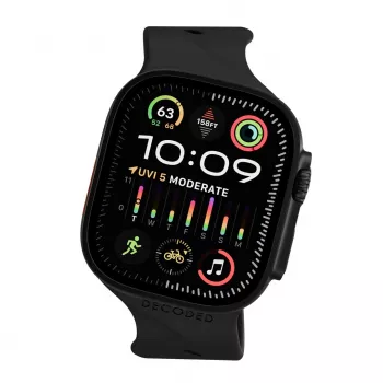 Decoded Silicone Ares Splice Band - pulseira de silicone para Apple Watch 44/46/49 mm (preto)
