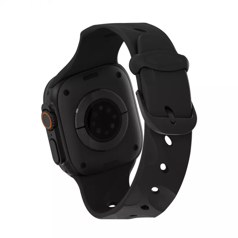 Decoded Silicone Ares Splice Band - pulseira de silicone para Apple Watch 44/46/49 mm (preto)