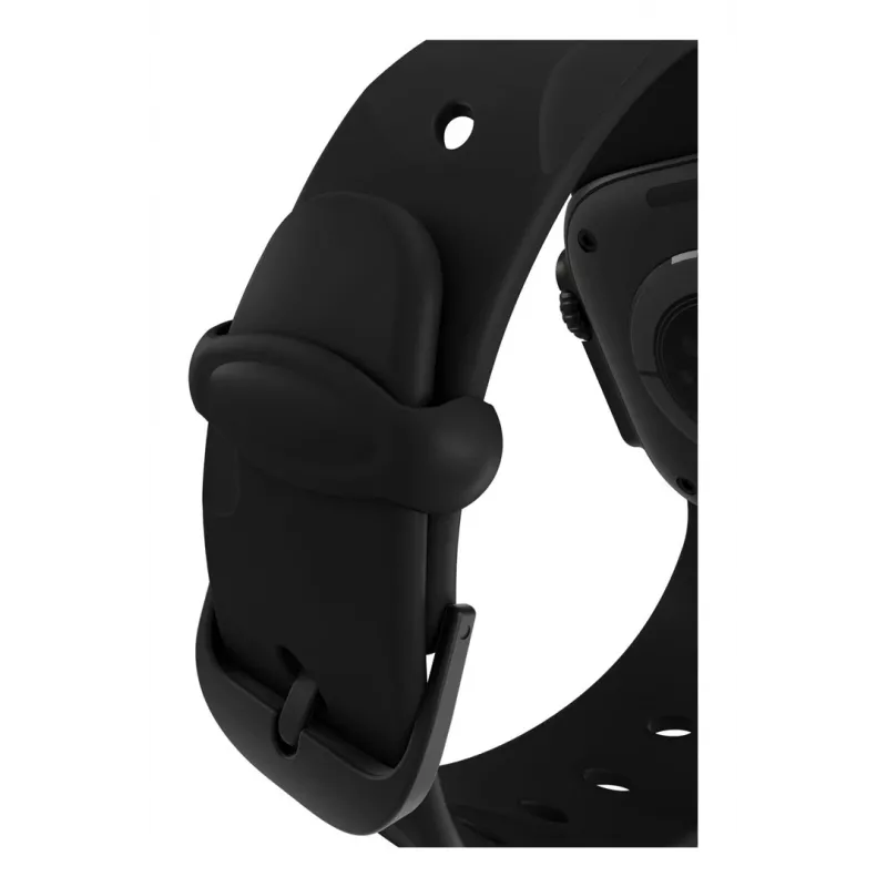 Decoded Silicone Ares Splice Band - pulseira de silicone para Apple Watch 44/46/49 mm (preto)
