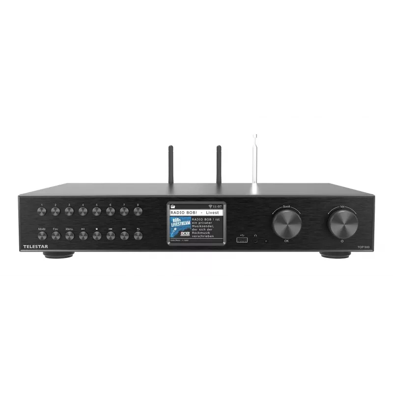 Telestar TOP 500 preto rádio multifunções componente HiFi (5700500)