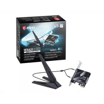 Placa de rede Herald BE9400 WiFi 7 PCIe