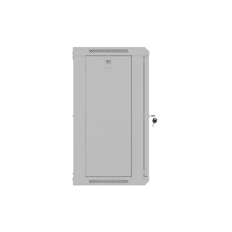 Armário Rack de parede 19 polegadas 12HE 540x350 cinzento porta de vidro (embalagem plana)
