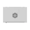 Armário Rack de parede 19 polegadas 12HE 540x350 cinzento porta de vidro (embalagem plana)
