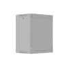 Armário Rack de parede 19 polegadas 12HE 540x350 cinzento porta de vidro (embalagem plana)