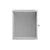 Armário Rack de parede 19 polegadas 12HE 540x350 cinzento porta de vidro (embalagem plana)
