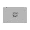 Armário Rack de parede 19 polegadas 12HE 540x350 cinzento porta de vidro (embalagem plana)