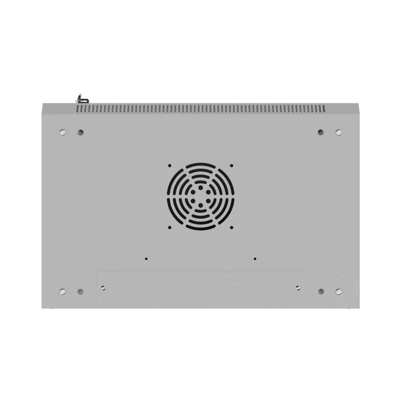 Armário Rack de parede 19 polegadas 12HE 540x350 cinzento porta de vidro (embalagem plana)