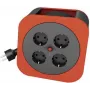 REV caixa de cabo S - rolo de extensão - corrente alternada 230 V - 3000 Watt - tomadas de saída: 4 (4 x tensão) - 10,0m - vermelho (0010012600)