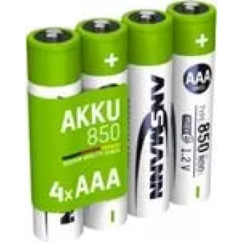 Ansmann 1x4 pilha recarregável NiMH Micro AAA Type 850 800 mAh maxE - pilha - Micro (AAA) (1311-0024)