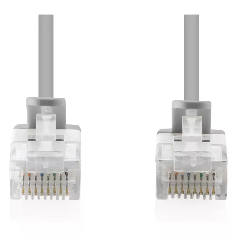 Cabo de rede CAT 6 U-UTP fino, 0,3 m, cinzento