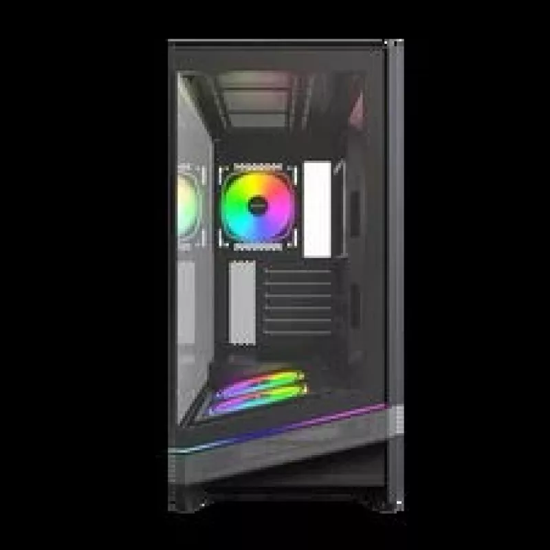 Caixa de PC Montech Sky 3, Midi-Tower, ATX, ARGB, vidro temperado – preto