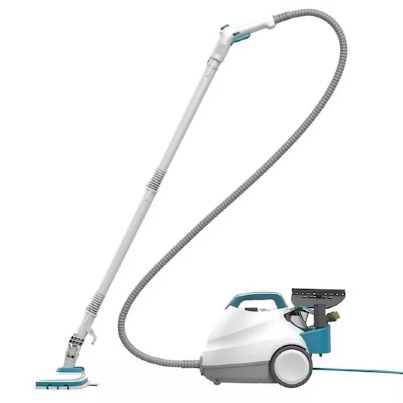 Black & Decker BHSMP2314-QS Limpador a vapor Limpador a vapor cilíndrico 1,2 L 2300 W azul, branco