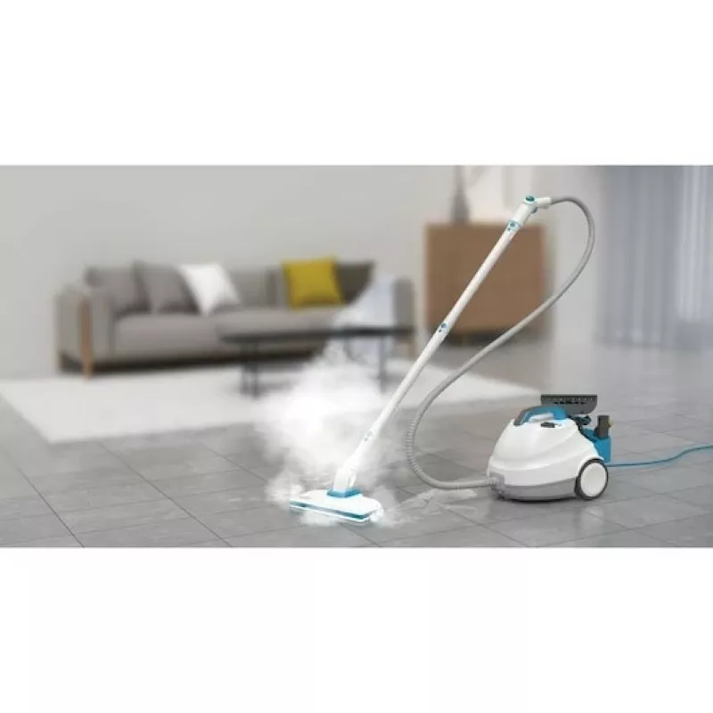 Black & Decker BHSMP2314-QS Limpador a vapor Limpador a vapor cilíndrico 1,2 L 2300 W azul, branco