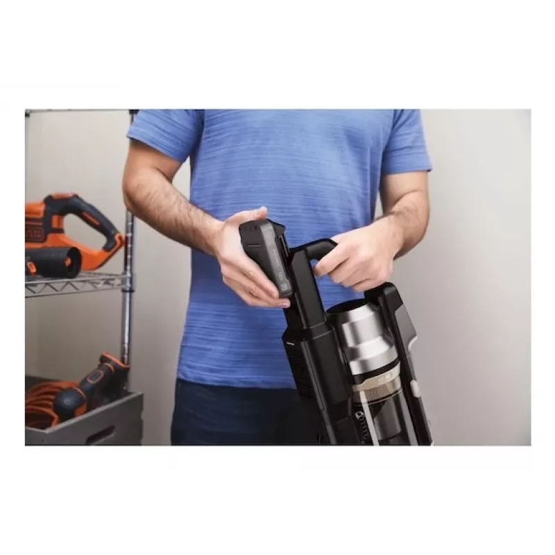 Aspirador vertical sem saco Black & Decker BSV525BLP-QW com escova elétrica a bateria 0,65 l 2,5 Ah