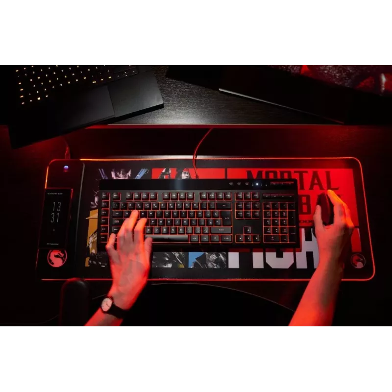 Tapete de rato Numskull Mortal Kombat + carregamento sem fios 30x80cm