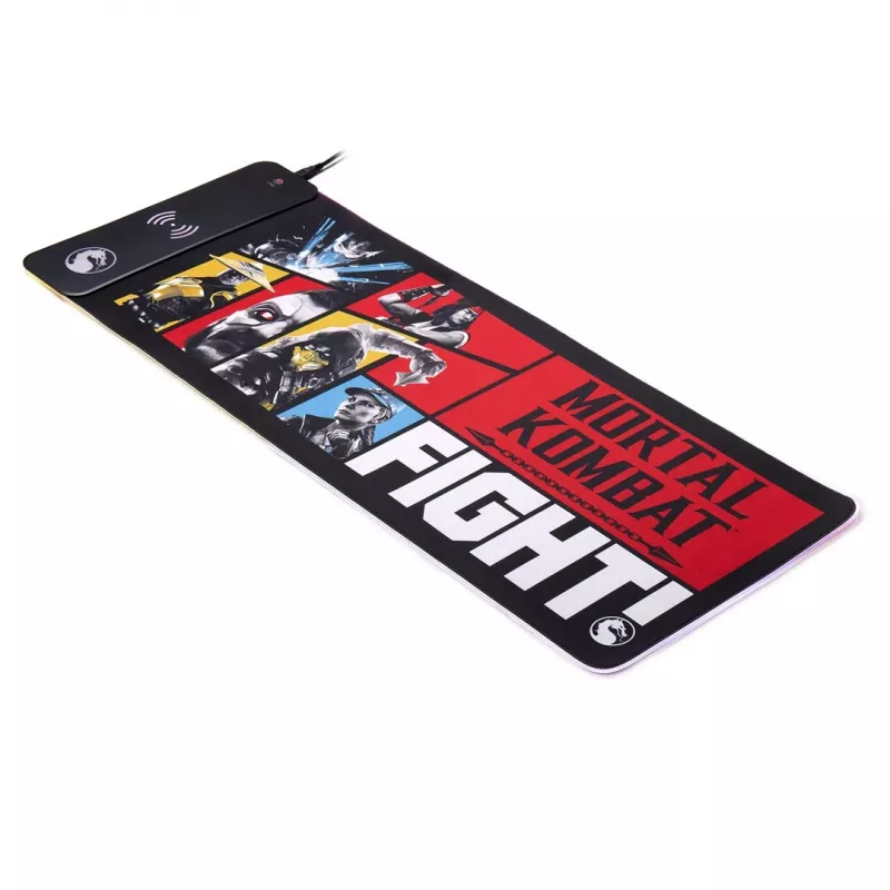 Tapete de rato Numskull Mortal Kombat + carregamento sem fios 30x80cm