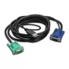Cabo de teclado/vídeo/rato (KVM) APC – USB, HD-15 (VGA)
