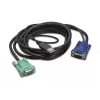 Cabo de teclado/vídeo/rato (KVM) APC – USB, HD-15 (VGA)