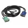 Cabo de teclado/vídeo/rato (KVM) APC – USB, HD-15 (VGA)