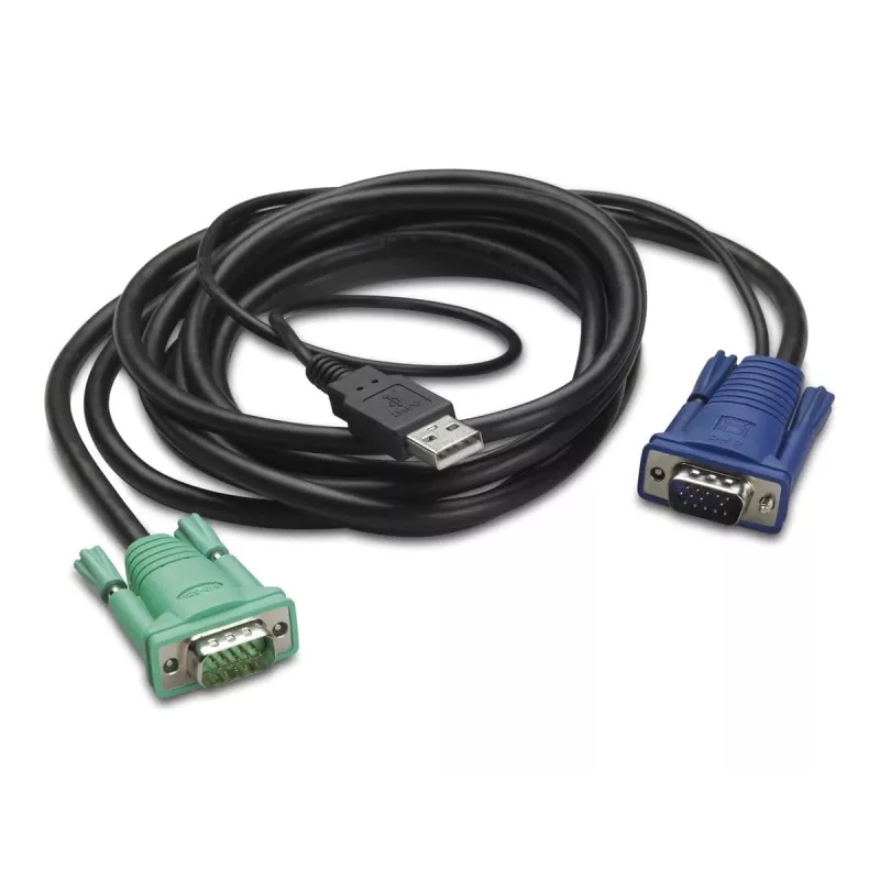 Cabo de teclado/vídeo/rato (KVM) APC – USB, HD-15 (VGA)