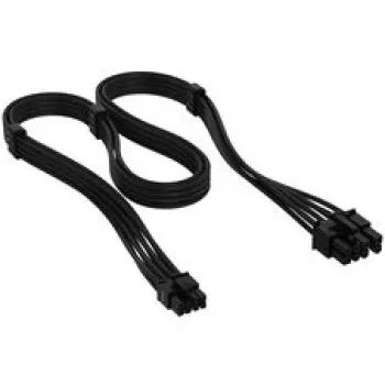 Cabo PCIe de 6+2 pinos com revestimento premium Corsair, para fonte de alimentação Type-5 – preto