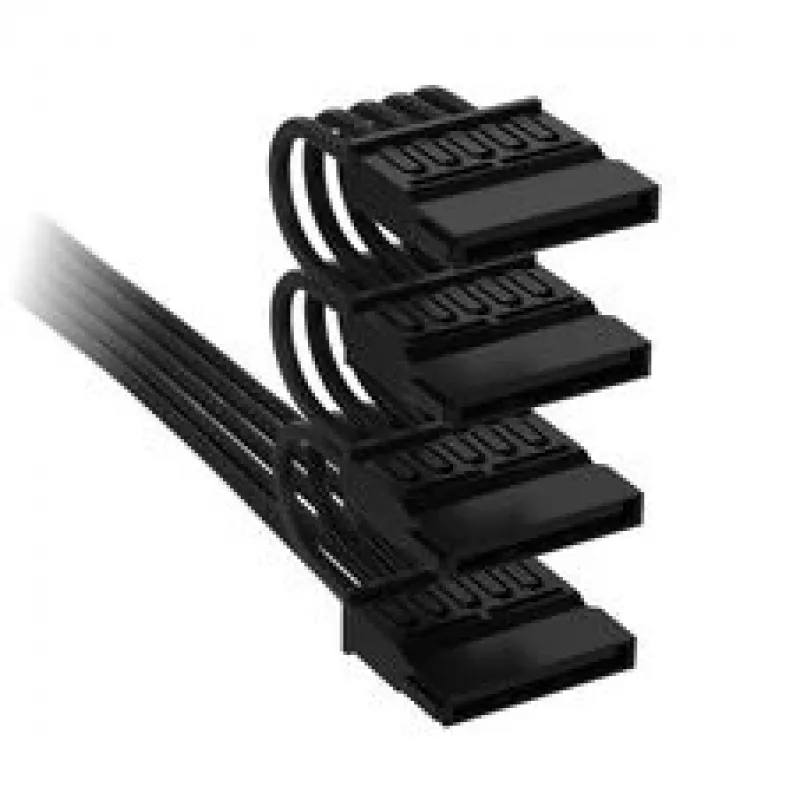 Cabo Corsair, Type 4, conector de alimentação SATA, 405 mm, 520 mm, 635 mm, 750 mm, revestimento individual – preto