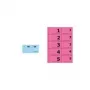 Sigel GN101 Bloco numerado 1-100, 105 x 50 mm, 100 folhas, cores variadas