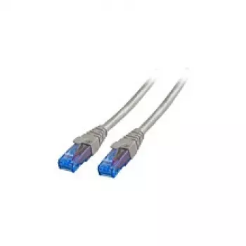 Cabo de patch EFB RJ45 Cat.6A U/UTP LSZH Premium 500MHz cinzento 15m