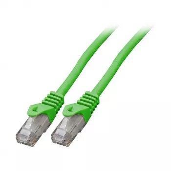 Cabo de patch EFB RJ45 Cat.5e U/UTP LSZH CCA AWG24/7 verde 7,5m