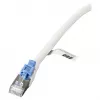 Cabo de patch EFB RJ45 Cat.6A S/FTP LSZH BC AWG26 bloqueável branco 0,5m