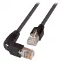 Cabo de patch EFB RJ45 Cat.5e S/UTP PVC TM11 1x90 preto 0,25m