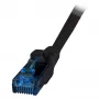 Cabo patch RJ45 EFB Cat.6A U/UTP LSZH Premium 500MHz preto 7,5m