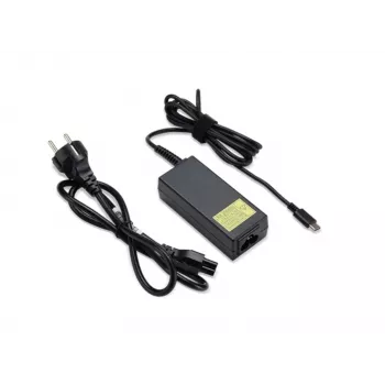 Fonte de alimentação Acer 65 Watt Type-C, cabo de alimentação EU